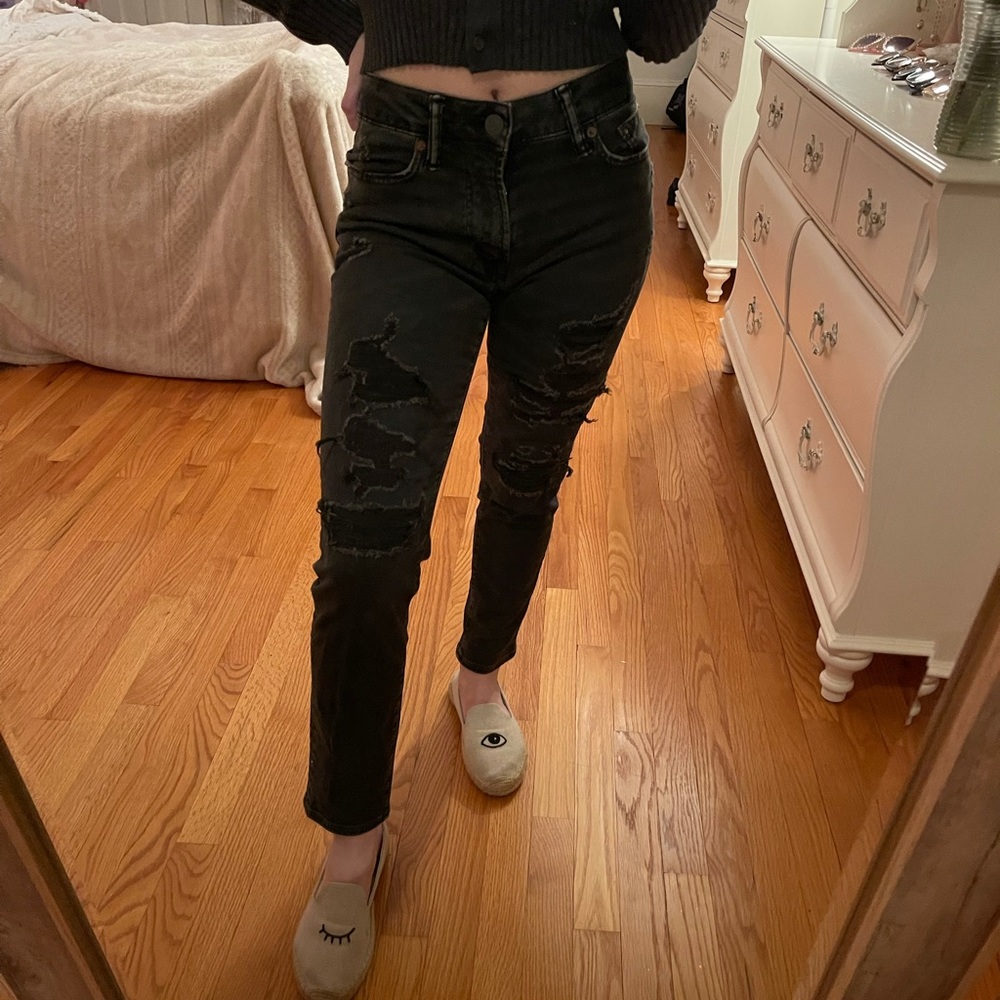 American Eagle, Ripped Black Skinny Jeans